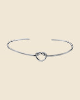 Sterling Silver Slim Knot Cuff