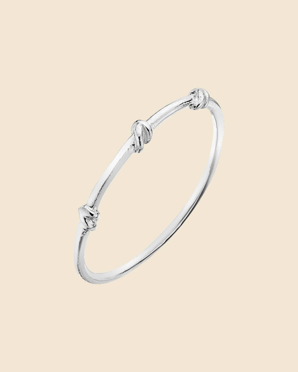Sterling Silver Mini Knots Ring