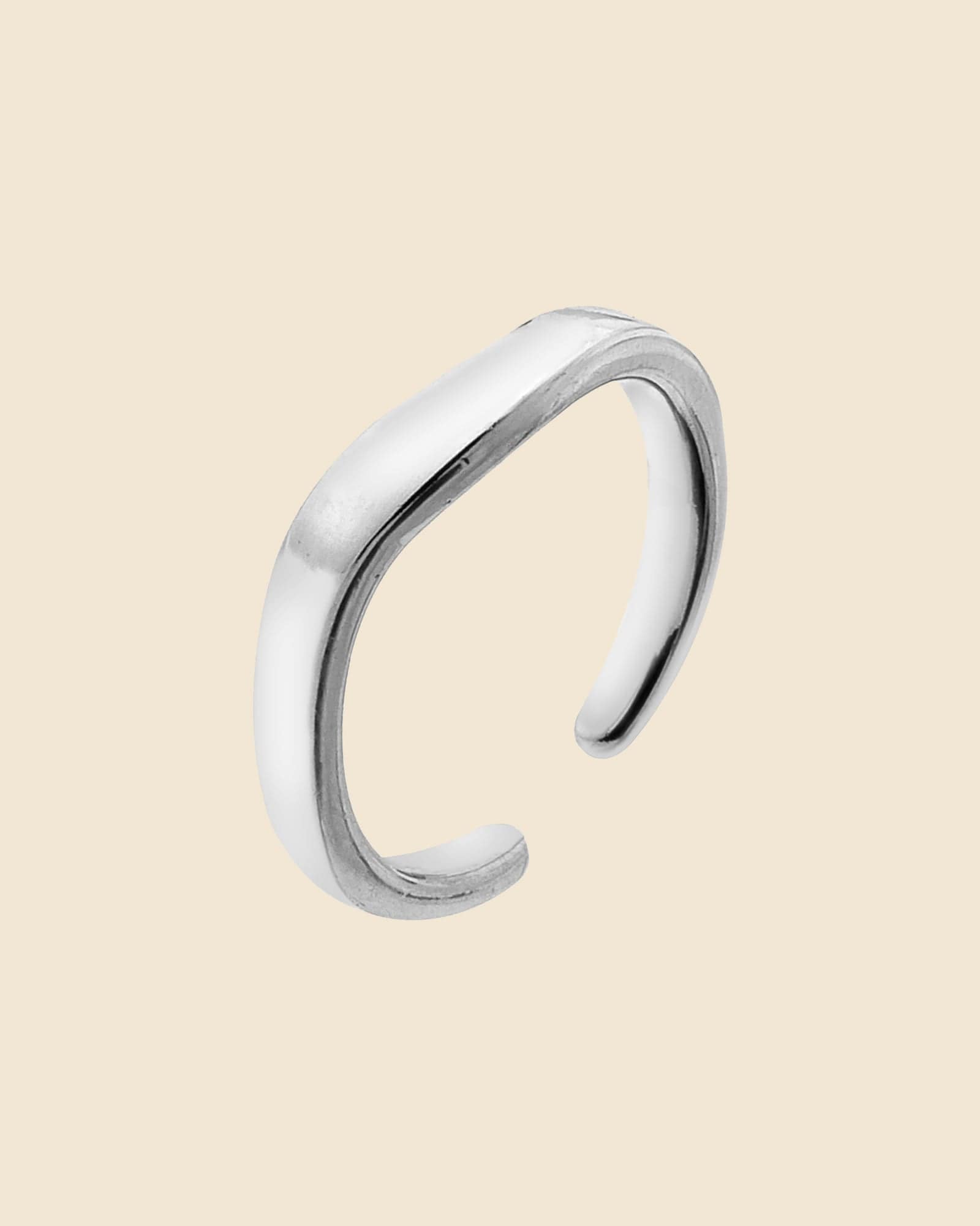 Sterling Silver Wave Toe Ring