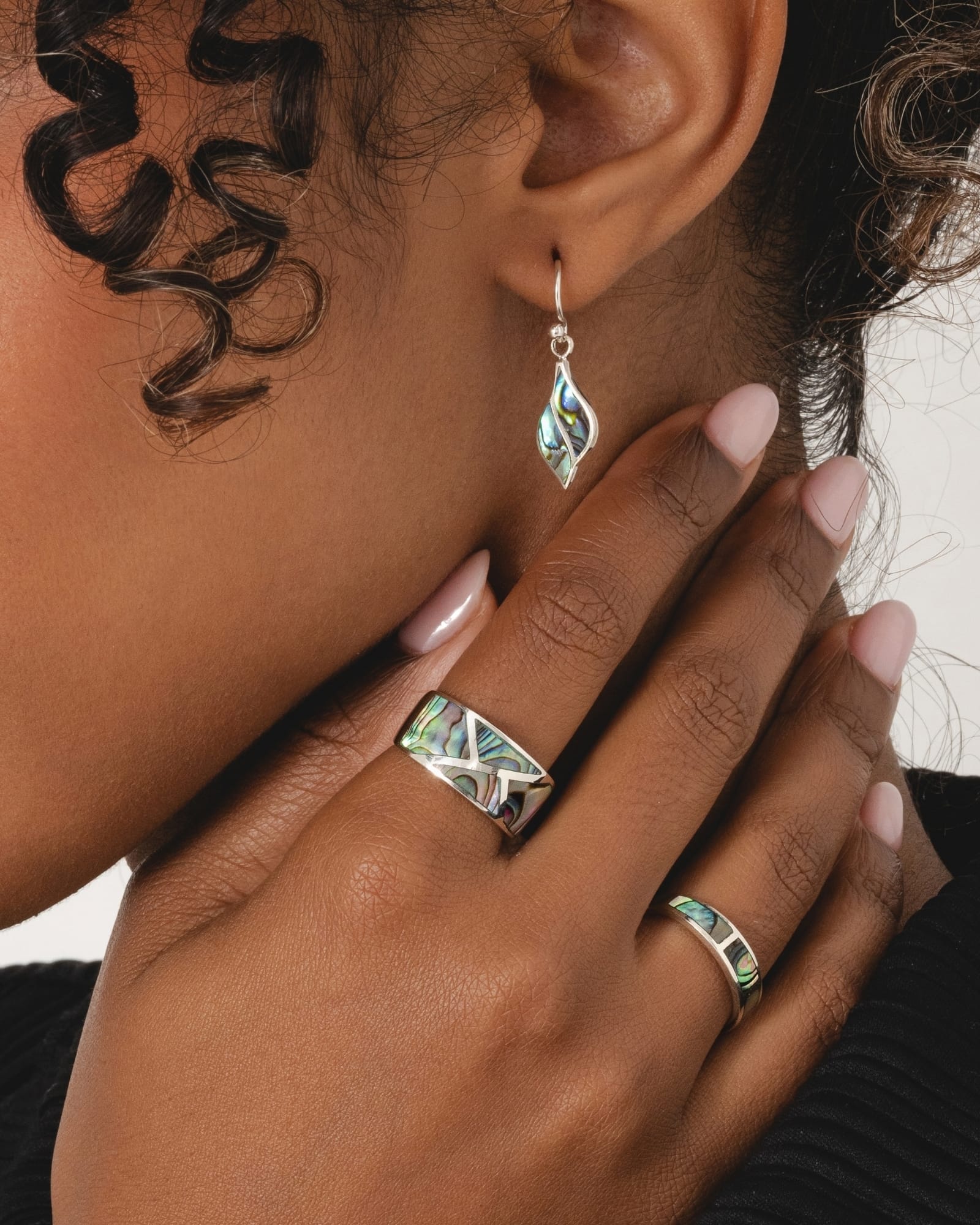 Sterling Silver and Paua Shell Inlay Ring