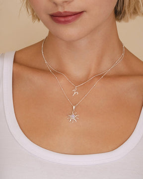 Sterling Silver Star Sign Pendants