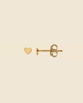 Gold Plated Simple Mini Heart Studs