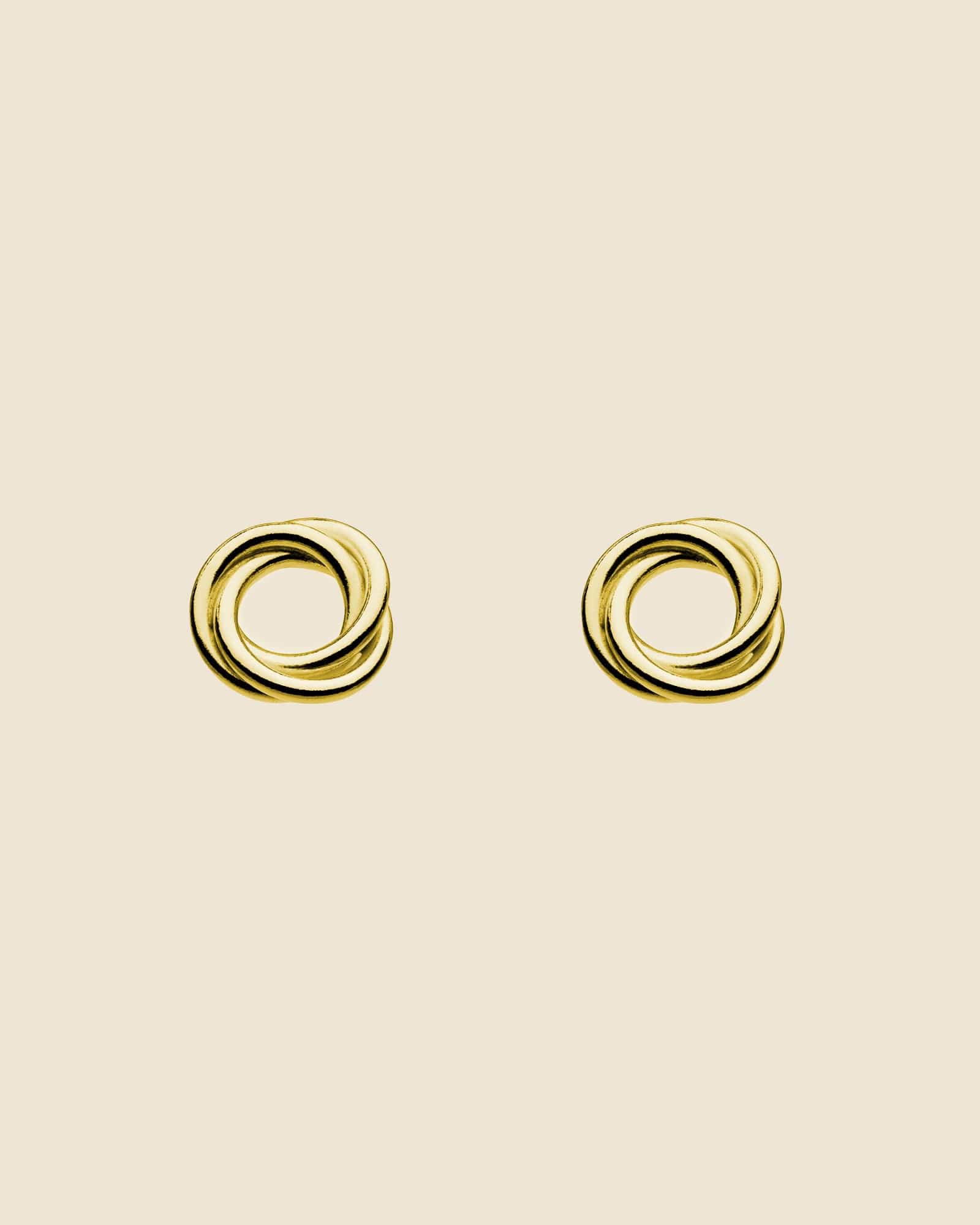 Sterling Silver Twisted Circle Studs