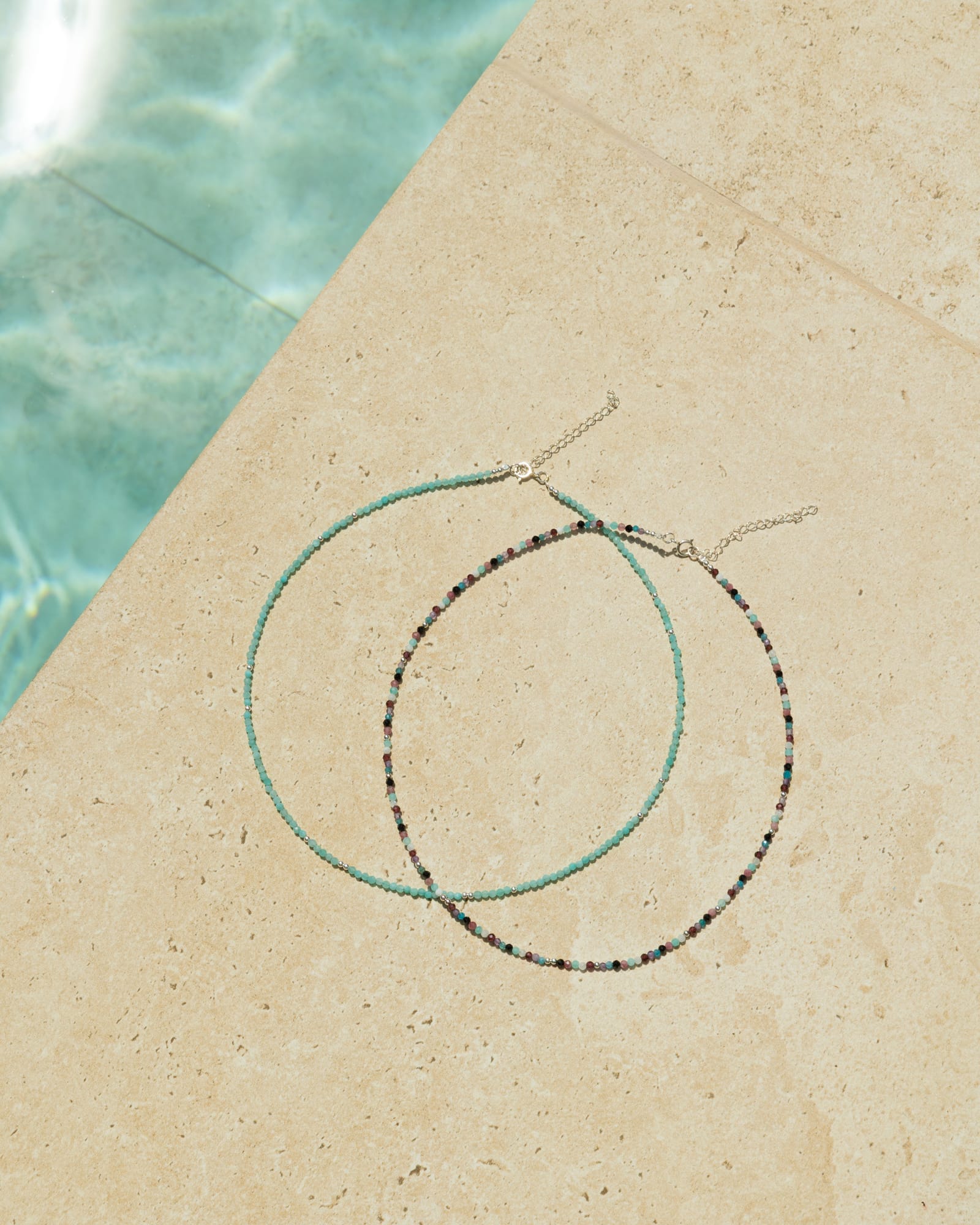 Sterling Silver and Gemstone Bead Necklace