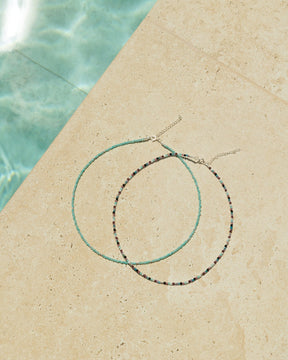 Sterling Silver and Gemstone Bead Necklace