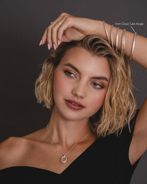 Sterling Silver 5mm Tube Bangle