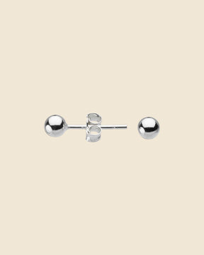 Sterling Silver Simple Bead Studs