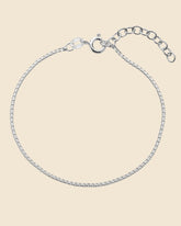 Sterling Silver Box Chain Bracelet