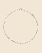 Sterling Silver Medium Paperlink Necklace