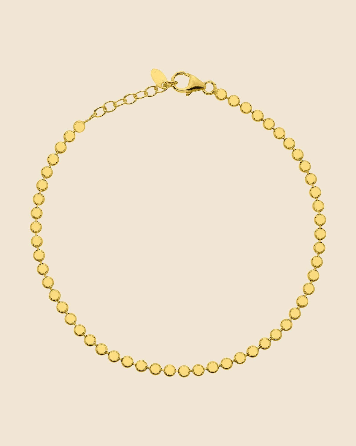 Gold Plated Neat Bobble Bracelet