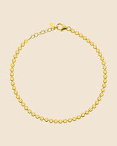 Gold Plated Neat Bobble Bracelet