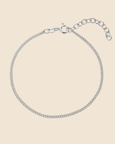 Sterling Silver Light Curb Chain Bracelet