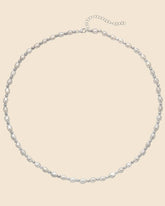 Sterling Silver and Pearl Beaded Necklace