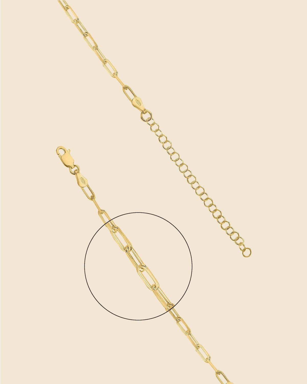 Gold Plated Fine Paperlink Chain