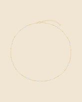 Gold Plated Freshwater Pearl Station Necklace