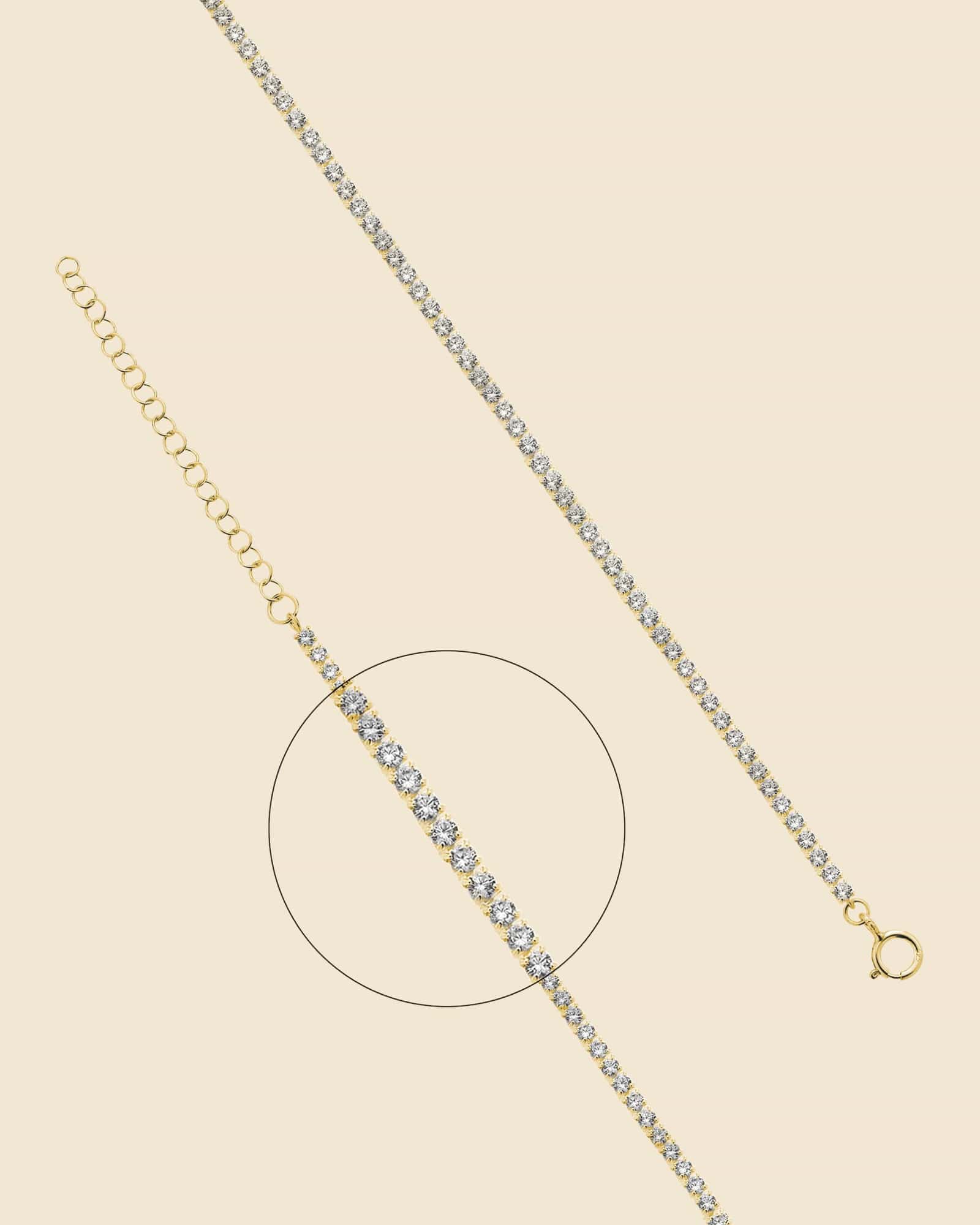 Sterling Silver and Cubic Zirconia Tennis Necklace