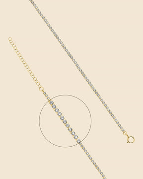 Sterling Silver and Cubic Zirconia Tennis Necklace