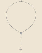 Sterling Silver Rosary Necklace