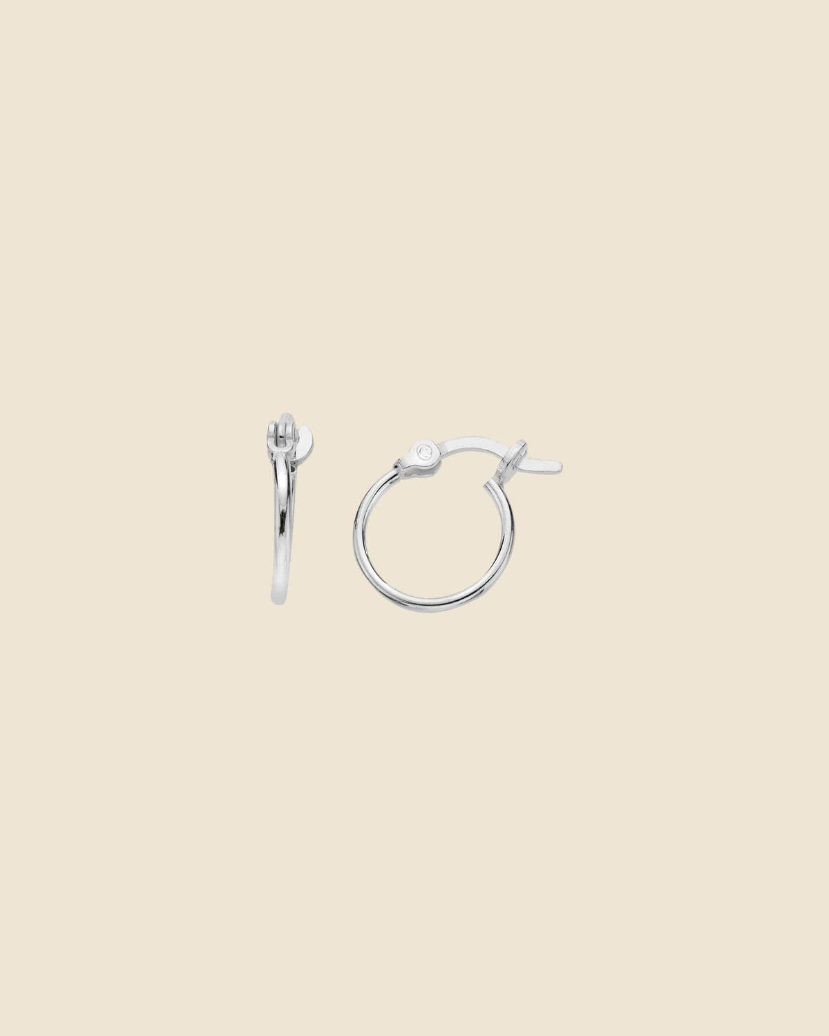 Sterling Silver Simple Hoops