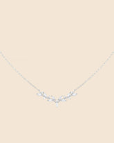 Sterling Silver and Cubic Zirconia Vine Necklace