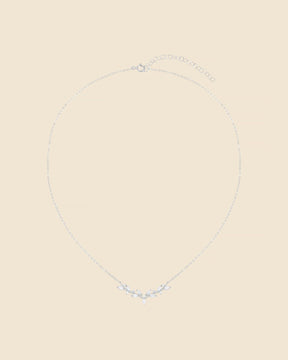 Sterling Silver and Cubic Zirconia Vine Necklace