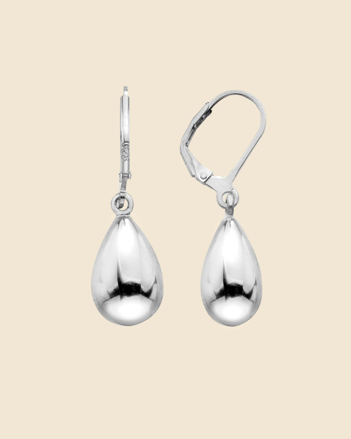 Sterling Silver Pear Drop Earring