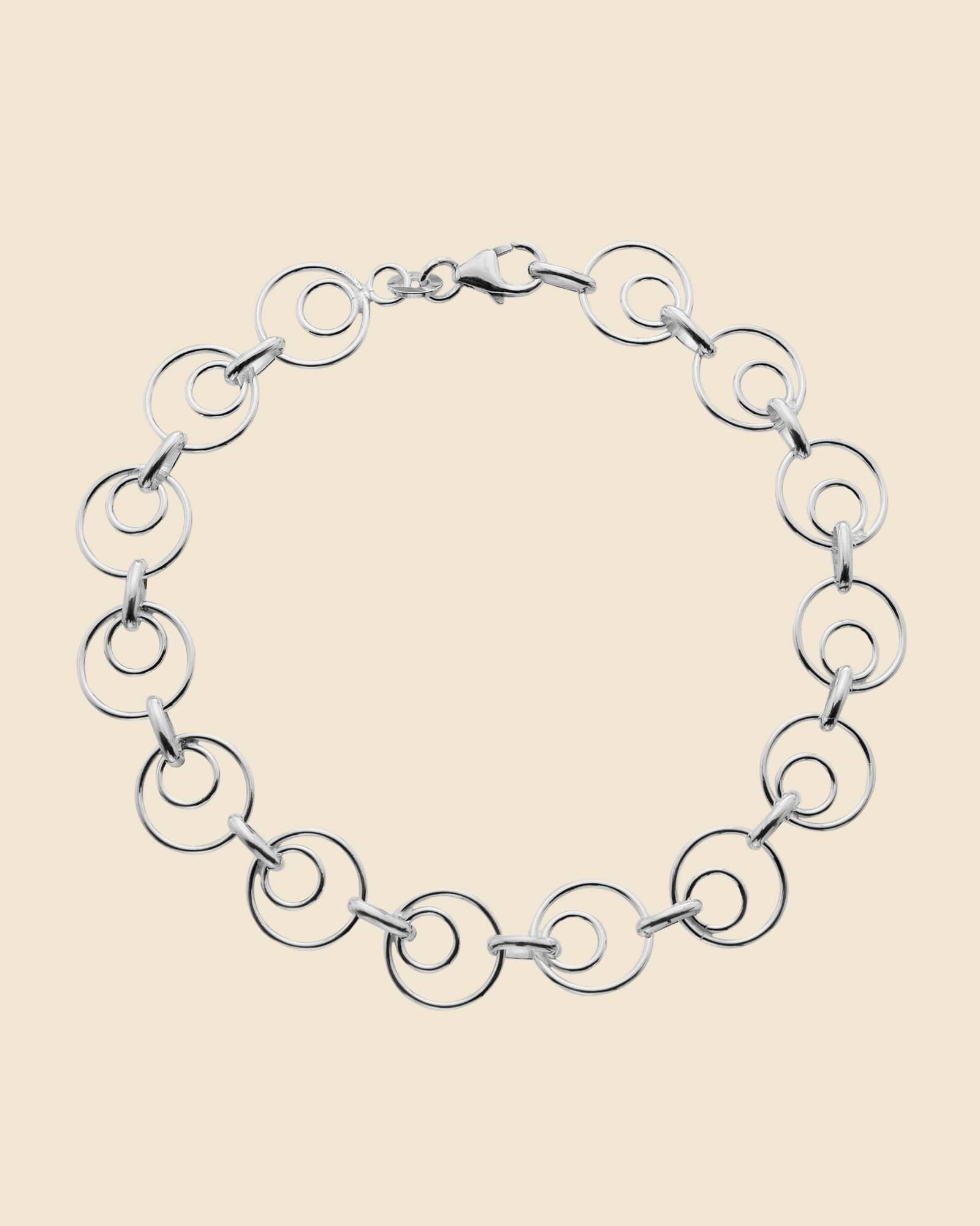 Sterling Silver Circles Bracelet