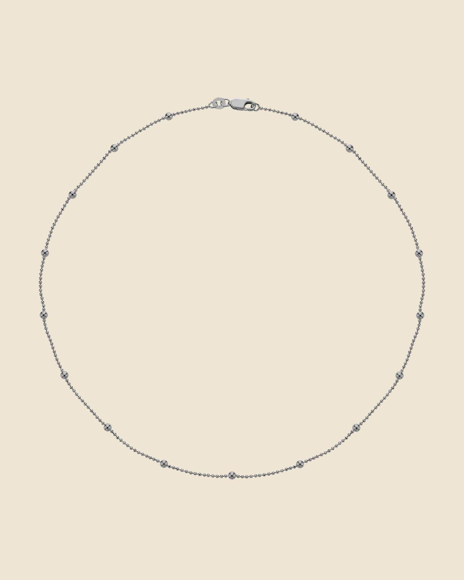 Sterling Silver Bobble Ball Chain
