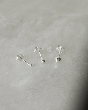 Sterling Silver 3mm Bead Studs