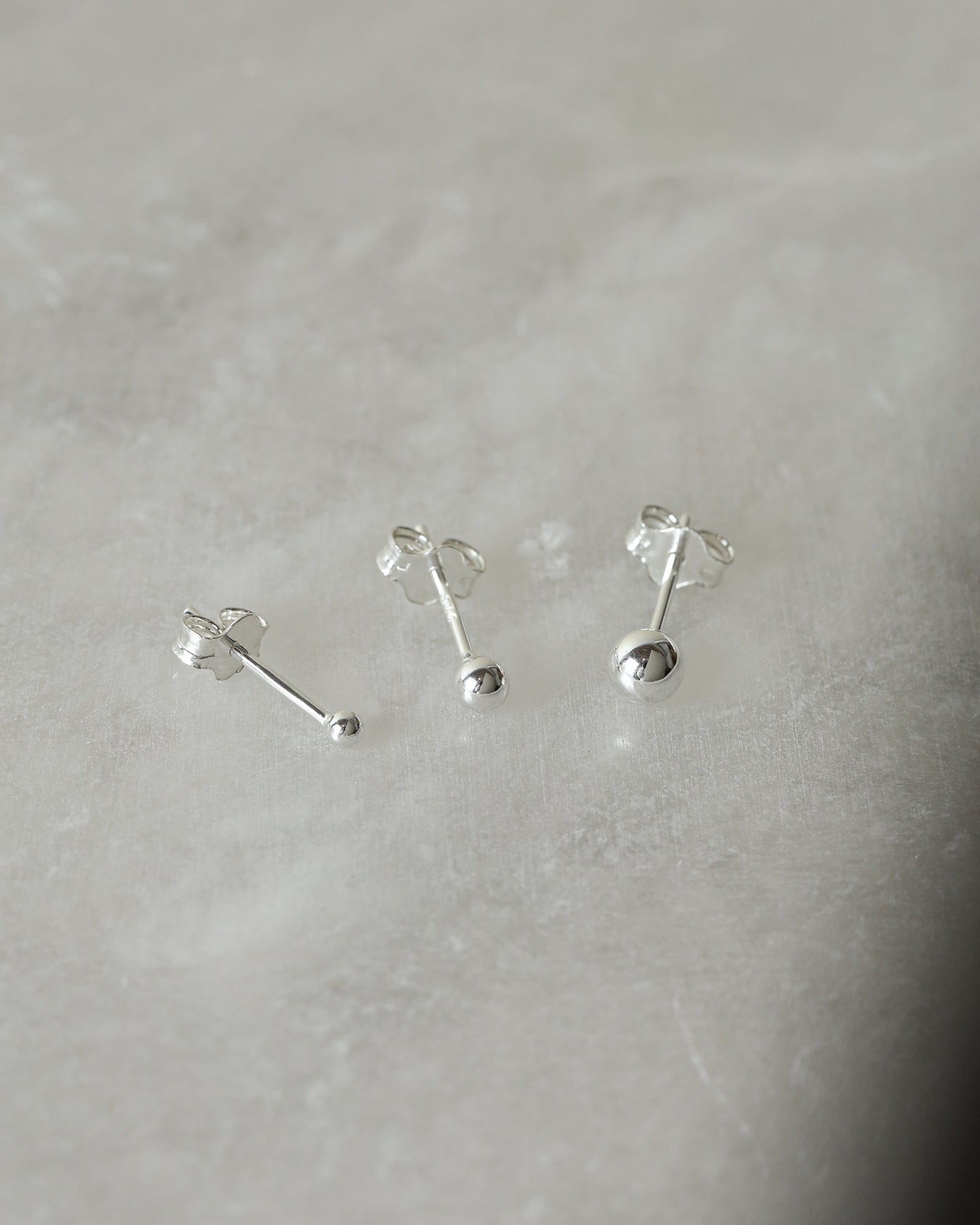 Sterling Silver 4mm Bead Studs