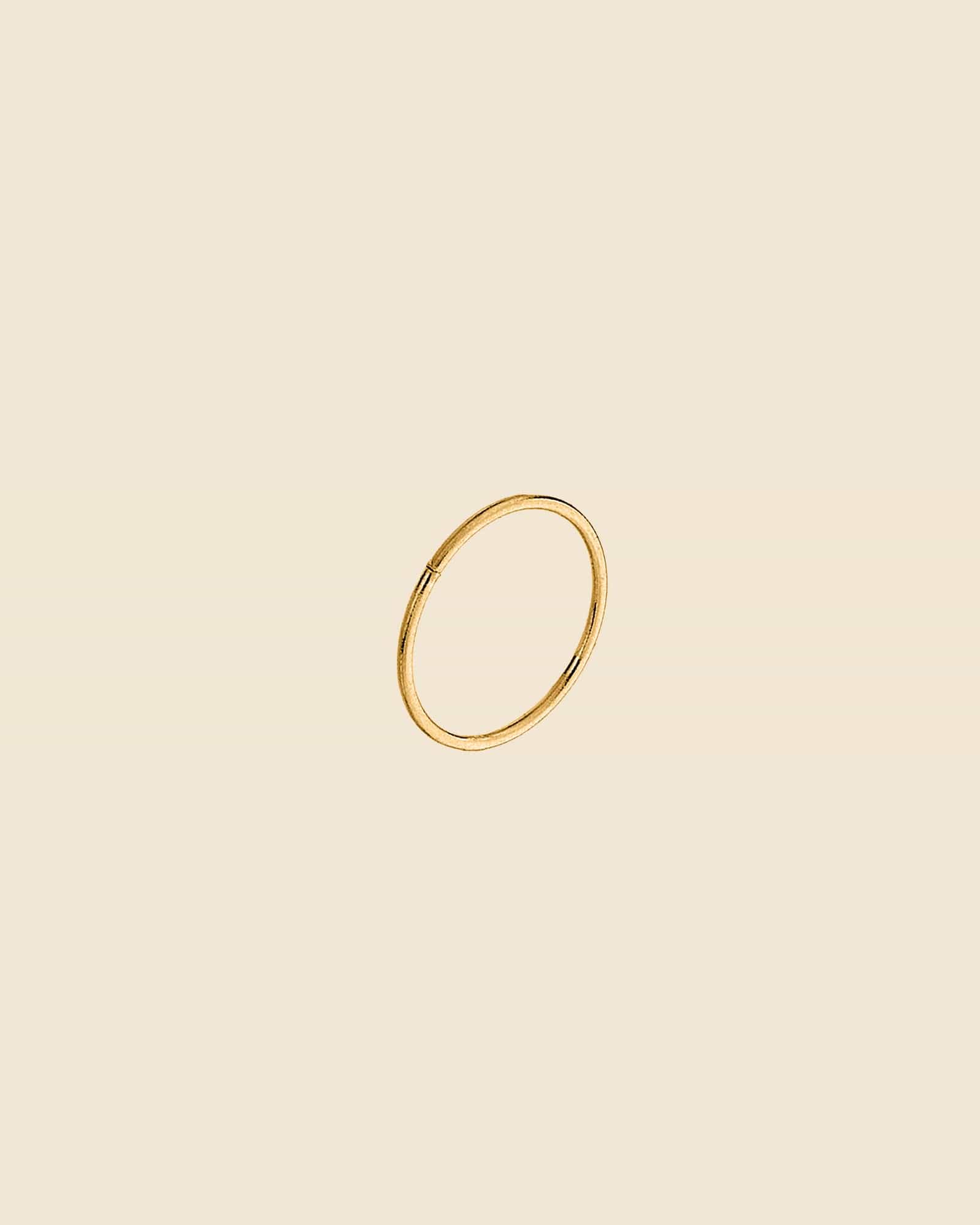 Gold Plated Simple Fine Nose Hoop