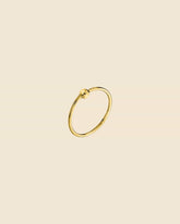 Gold Plated 9mm Ball Closure Nose Hoop
