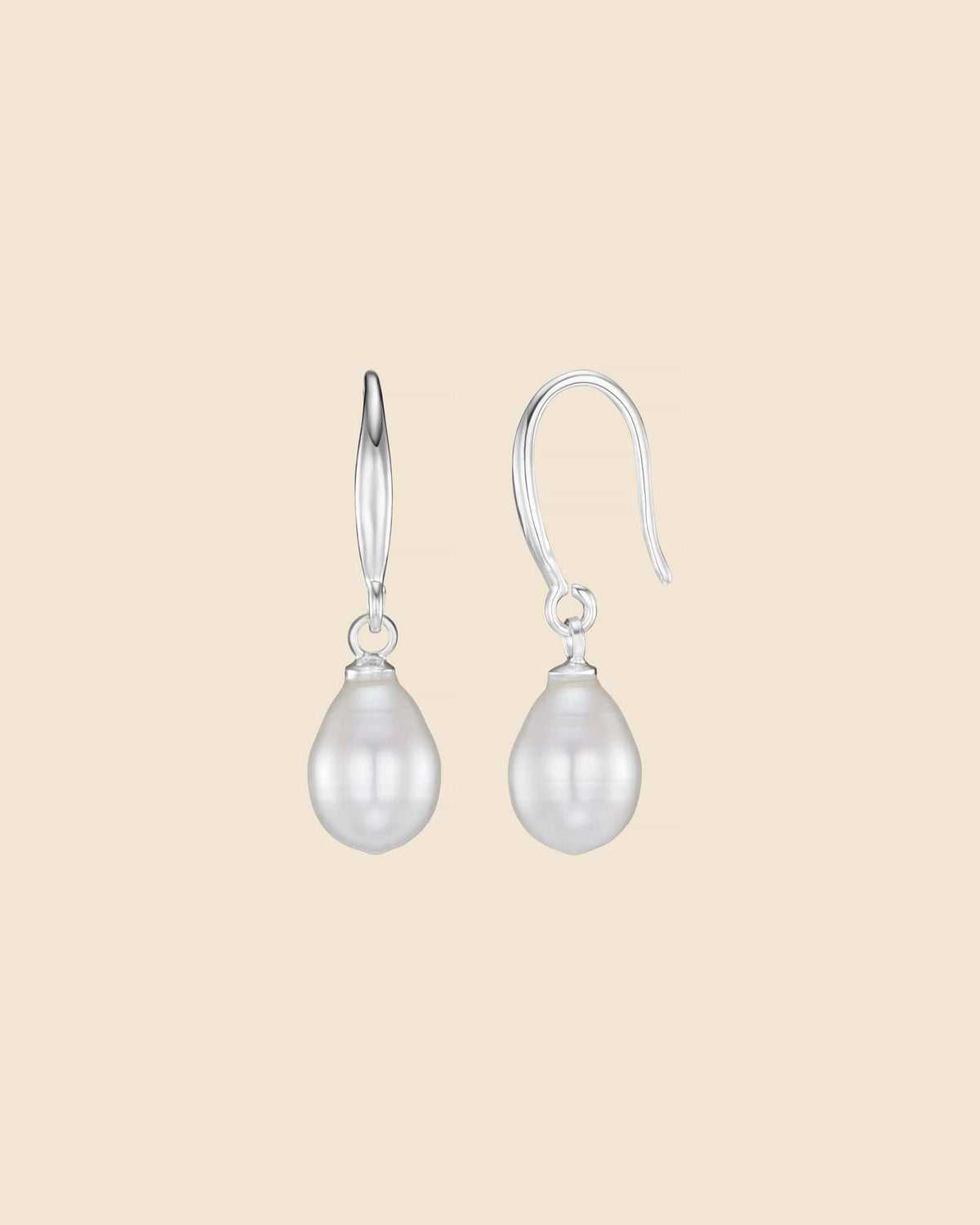 Sterling Silver Freshwater Pearl Drop Earrings
