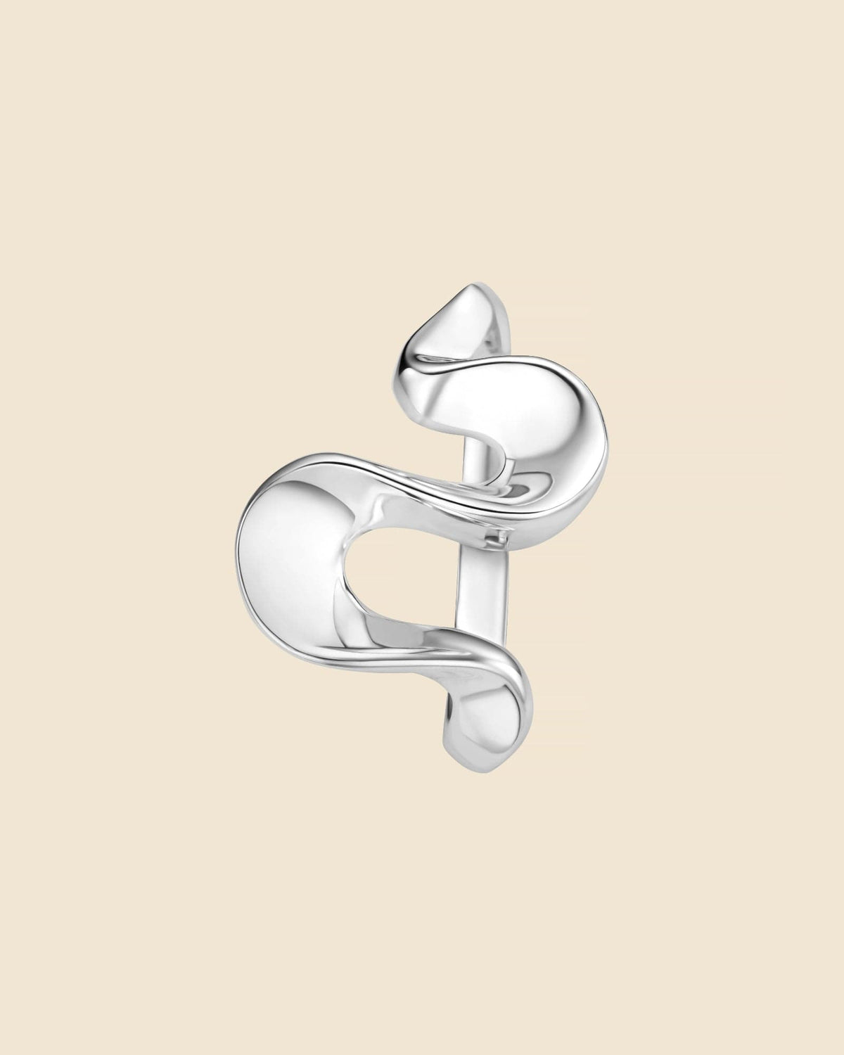 Sterling Silver Chunky Wiggle Ring