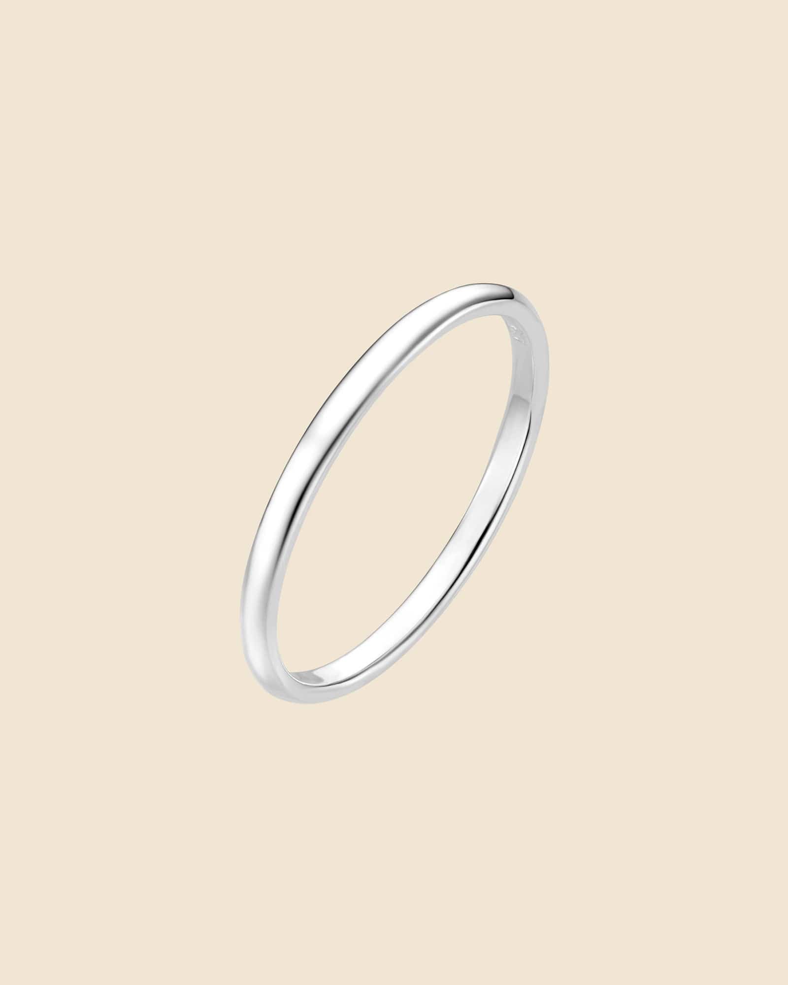 Sterling Silver 2mm Band Ring