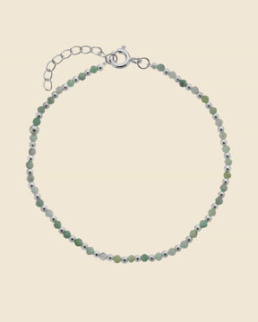 Sterling Silver and Gemstone Beaded Bracelet