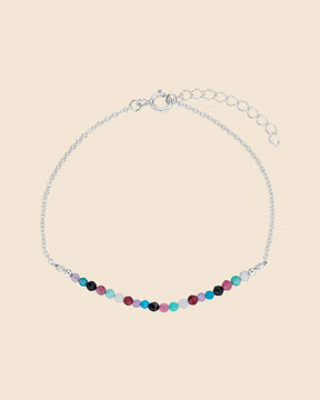 Sterling Silver and Gemstone Aurora Bracelet