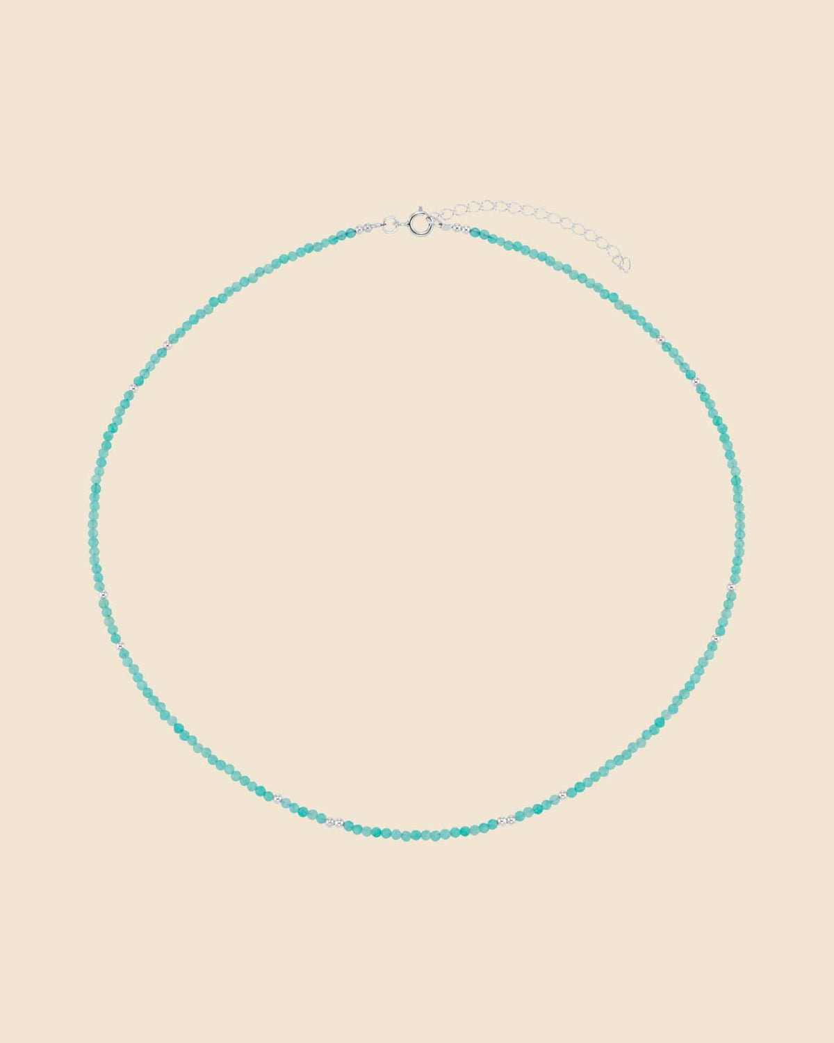 Sterling Silver and Gemstone Bead Necklace