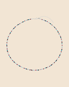 Sterling Silver and Gemstone Bead Necklace