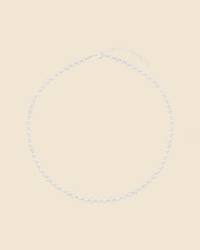 Sterling Silver and Freshwater Pearl Beaded Necklace