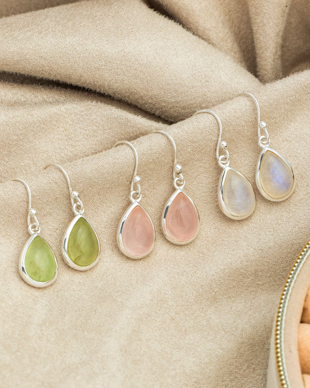 Sterling Silver Classic Gemstone Drop Earrings