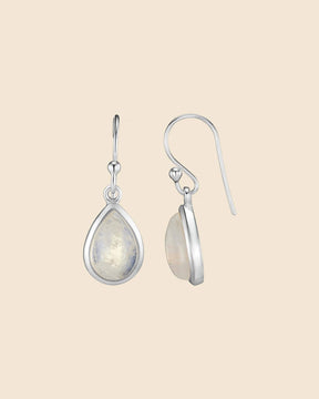 Sterling Silver Classic Gemstone Drop Earrings