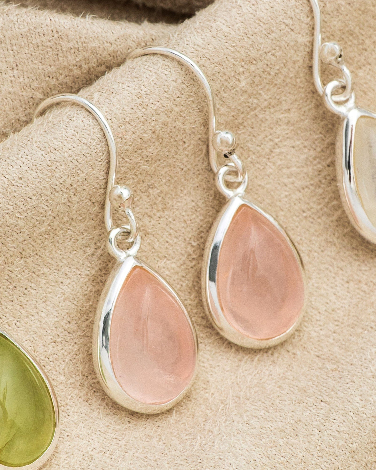 Sterling Silver Classic Gemstone Drop Earrings