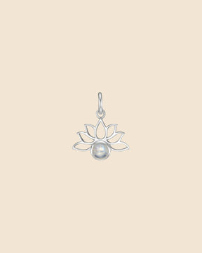 Sterling Silver and Gemstone Mini Lotus Pendant