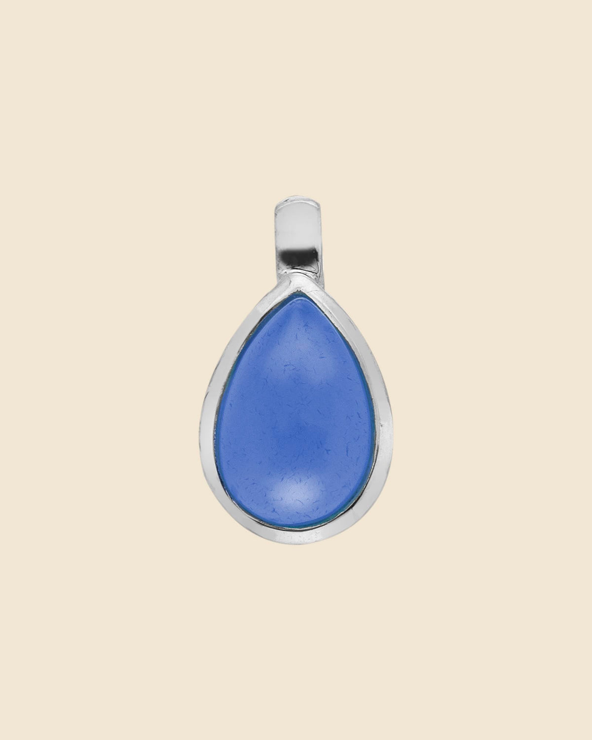 Sterling Silver and Gemstone Small Teardrop Pendant