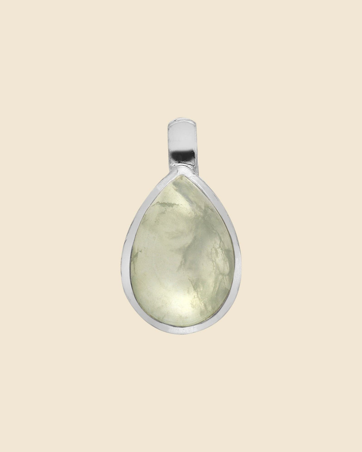 Sterling Silver and Gemstone Small Teardrop Pendant