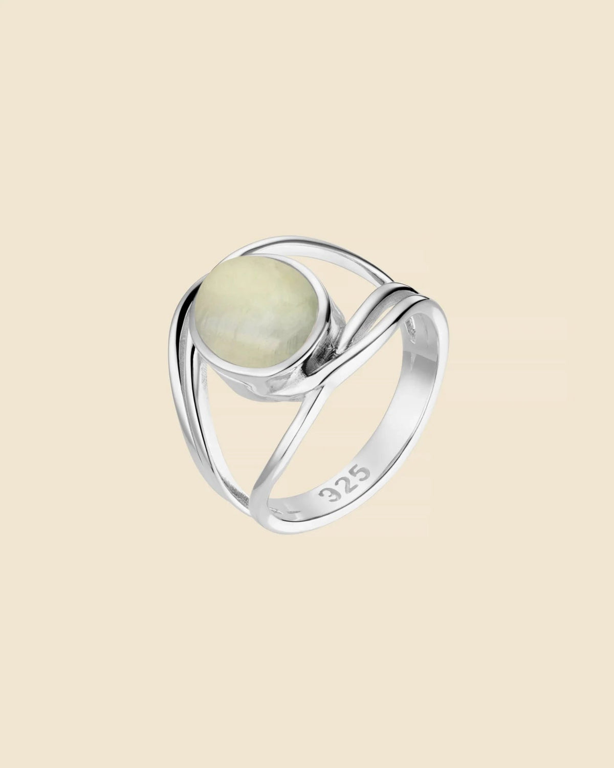 Sterling Silver Gemstone Wraparound Split Ring