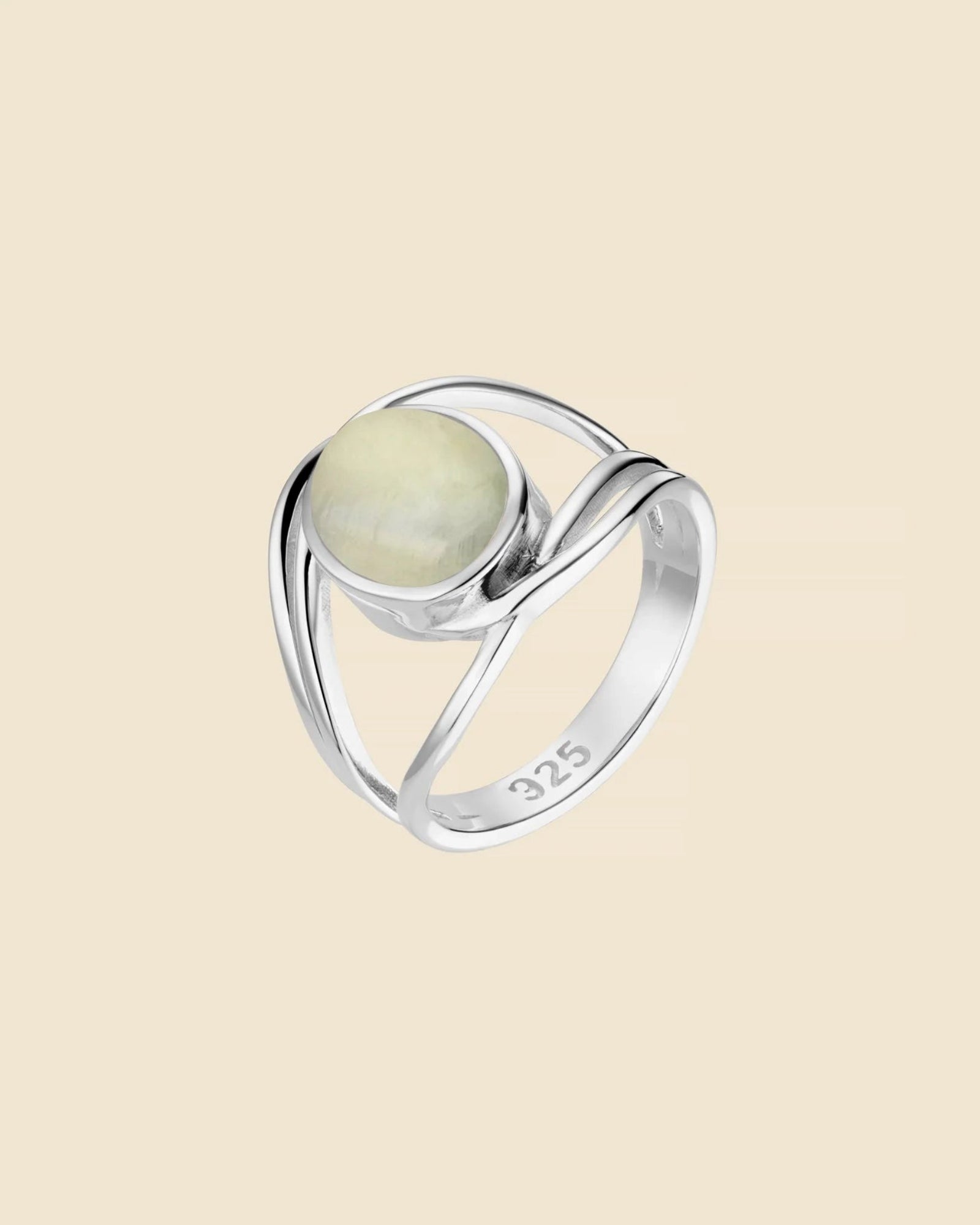 Sterling Silver Gemstone Wraparound Split Ring
