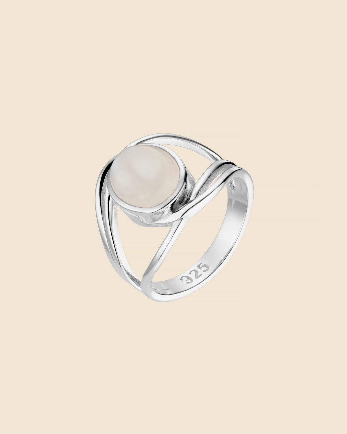 Sterling Silver Gemstone Wraparound Split Ring