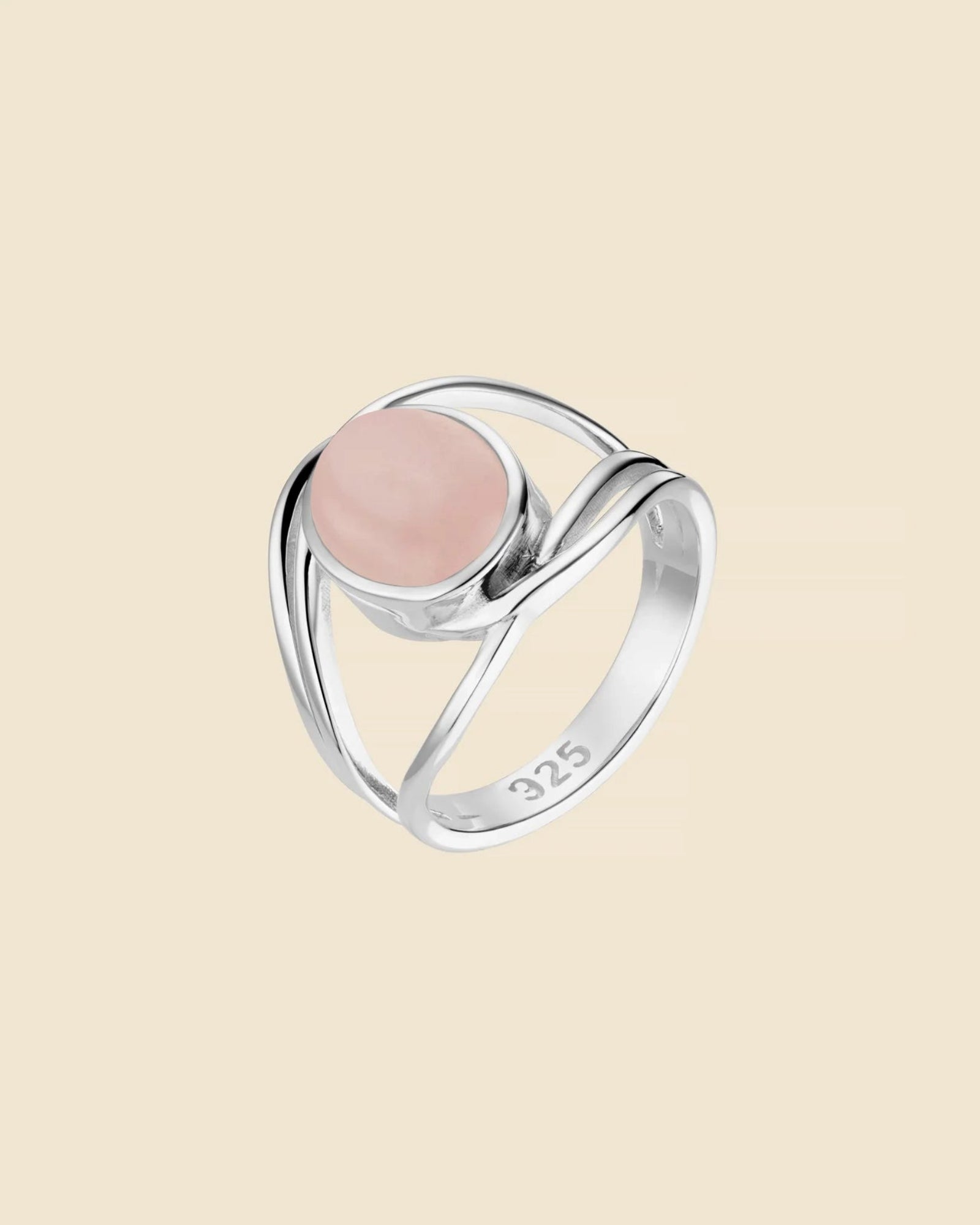 Sterling Silver Gemstone Wraparound Split Ring